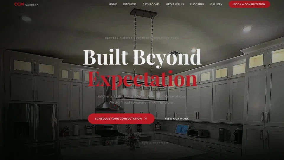 Cabrera Construction — contractor website built by Vexion Labs